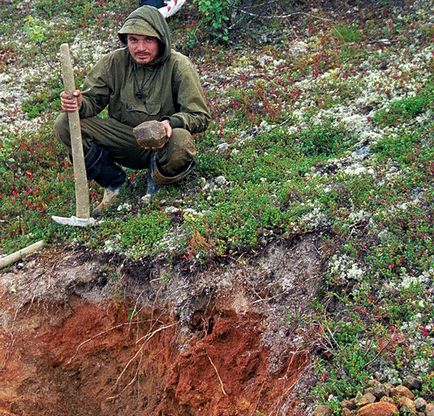 Európai észak Oroszország kőzetek a Kola-félsziget