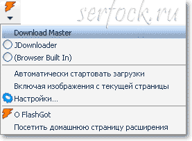 Flashfox pentru firefox - gestionarea descărcării fișierelor