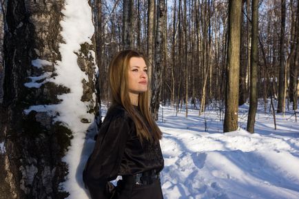 Unde și cum să fii fotografiat iarnă la Moscova - un portret de iarnă al unei fete