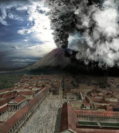 Principala atracție a orașului Napoli - vulcan vesuvius - o revizuire a Italiei