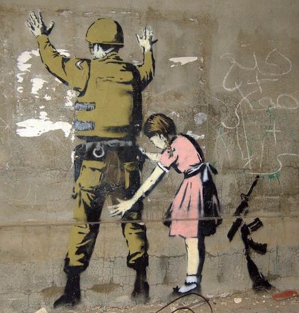 Graffiti din faimosul Banksy