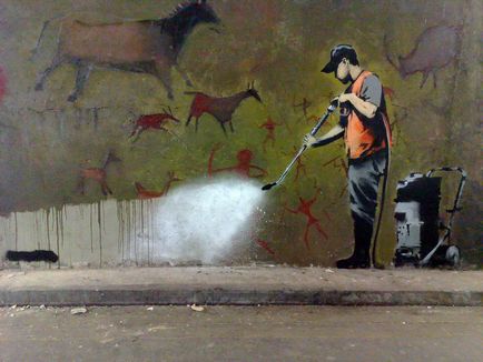 Graffiti din faimosul Banksy