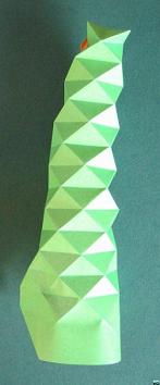 Caterpillar origami - figuri pliabile cu origami modulară tehnică, cu fotografii pas cu pas