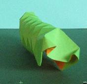 Caterpillar origami - figuri pliabile cu origami modulară tehnică, cu fotografii pas cu pas