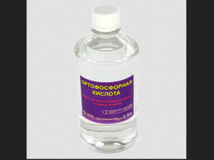 Використання ортофосфорної кислоти для видалення іржі