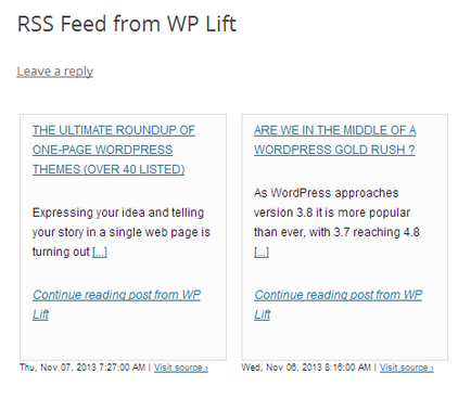 Utilizați rss pentru a publica automat conținutul pe wordpress