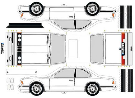 Як з паперу зробити машину бмв