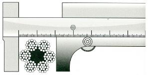 Cum se măsoară diametrul unei frânghii din oțel