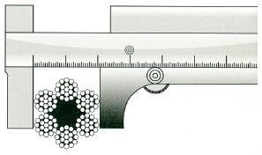 Cum se măsoară diametrul unei frânghii din oțel