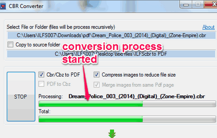 Cum se convertesc cbr în pdf