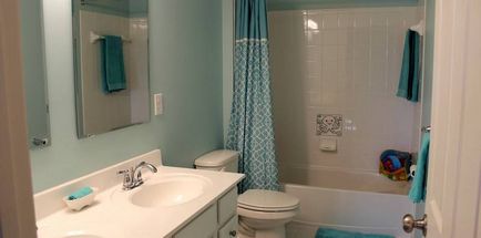 Як здійснюється фарбування стін у ванній кімнаті і дизайн фото інтер'єру