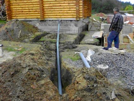 Cum de a construi o conductă de canalizare într-o casă privată Proiectare și ordine de lucrări, portal despre conducte
