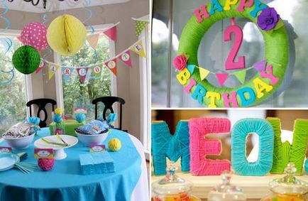 Як прикрасити кімнату на день народження дитини 1 рік, 2 роки, хлопчика, дівчинки своїми руками
