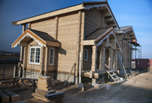 Casa de lemn din Karin - constructia de case din lemn pentru taiere manuala