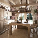 Bucătărie din pin - mobilier din lemn natural (50 fotografii)