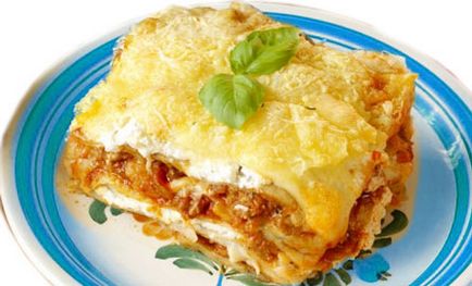 Lasagna în rețeta cu microunde