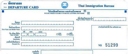 Cartea de migrație în Thailanda pentru eșantionarea cărții de imigrare