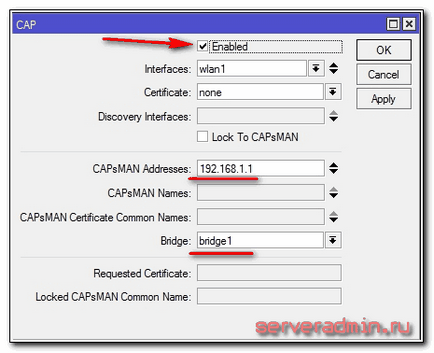 Configurarea capsman v2 în mikrotik