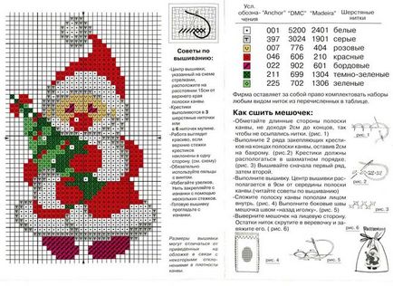 Новорічна вишивка хрестом схеми