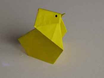 Origami pui de paste - obiecte de artizanat interesante