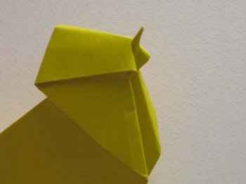 Origami pui de paste - obiecte de artizanat interesante