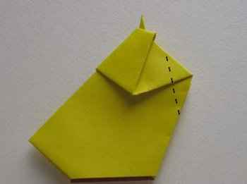 Origami pui de paste - obiecte de artizanat interesante