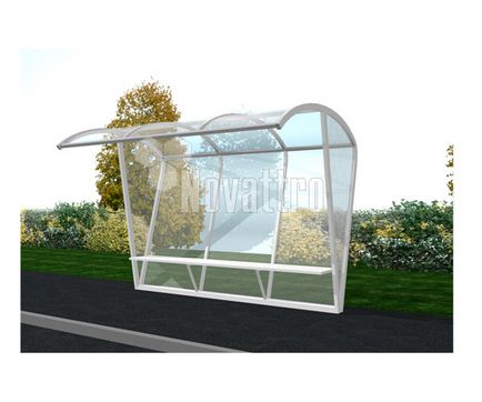 Pavilion megállítani (üvegezés) Pavilon a buszmegállóban