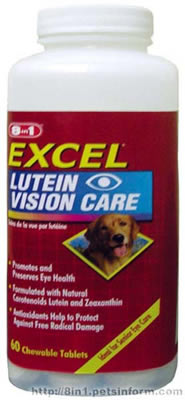 Pets inform - продукція для собак фірми 8 in 1 - excel lutein vision care