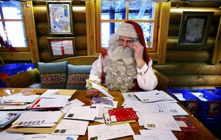 Letter Santa Claus gyermek változata a levél