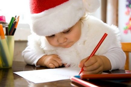 Letter Santa Claus gyermek változata a levél