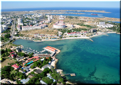 Plaja în bay omega (Sevastopol) fotografie, pe hartă, recenzii, descriere