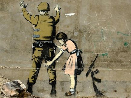 Selecția celor mai bune lucrări ale misteriosului Banksy (15 fotografii)