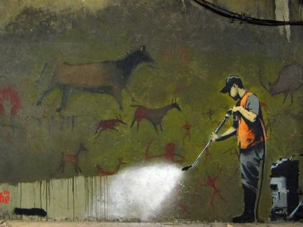 Selecția celor mai bune lucrări ale misteriosului Banksy (15 fotografii)