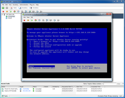Instrucțiuni detaliate pentru instalarea aparatului server vmware vcenter 5