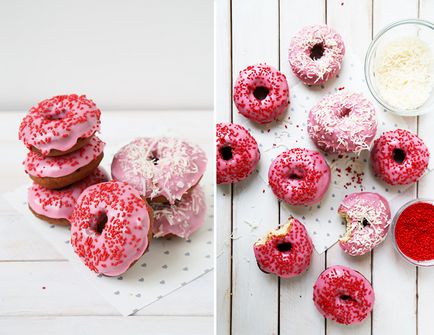 Donuts rețetă cu o fotografie pentru Ziua Îndrăgostiților