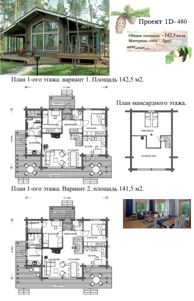 Proiectele de case din grinzi lipite manual de proiectare (fotografii și video)