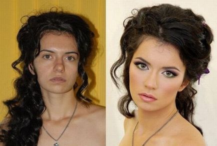 Machiaj profesional înainte și după fotografie la domiciliu - make-up acasă