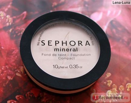 Пудра sephora мінеральна компактна - «улюблені мінерали в зручній компактній упаковці