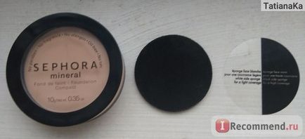 Sephora ásványi por kompakt - a „valódi ásványi por! (Fotó készítmény, minden előnye és