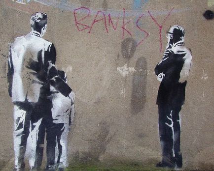 Banksy munkái (Banksy) (106 fénykép szöveg)