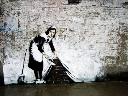 Banksy munkái (Banksy) (106 fénykép szöveg)