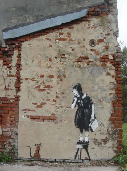 Banksy munkái (Banksy) (106 fénykép szöveg)