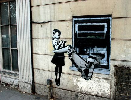 Banksy munkái (Banksy) (106 fénykép szöveg)