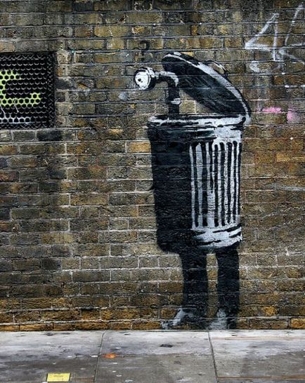 Banksy munkái (Banksy) (106 fénykép szöveg)