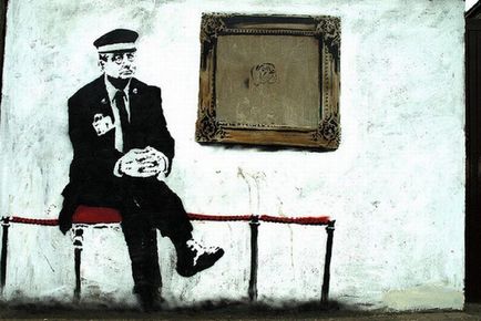 Banksy munkái (Banksy) (106 fénykép szöveg)