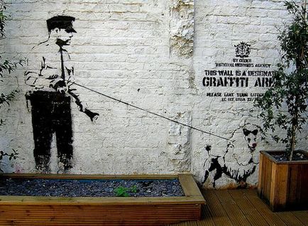 Banksy munkái (Banksy) (106 fénykép szöveg)