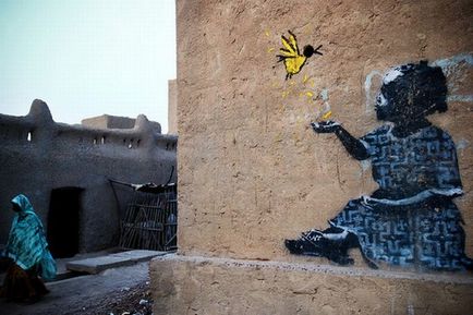 Banksy munkái (Banksy) (106 fénykép szöveg)