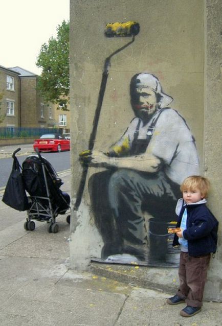 Lucrările lui Banksy (banksy) sunt interesante!