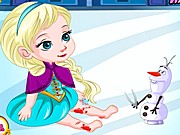 Arcfestés Elsa - játékok hideg szíve