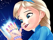 Arcfestés Elsa - játékok hideg szíve